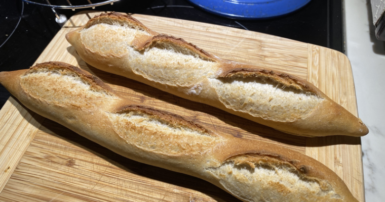 Baguette campagne sur poolish